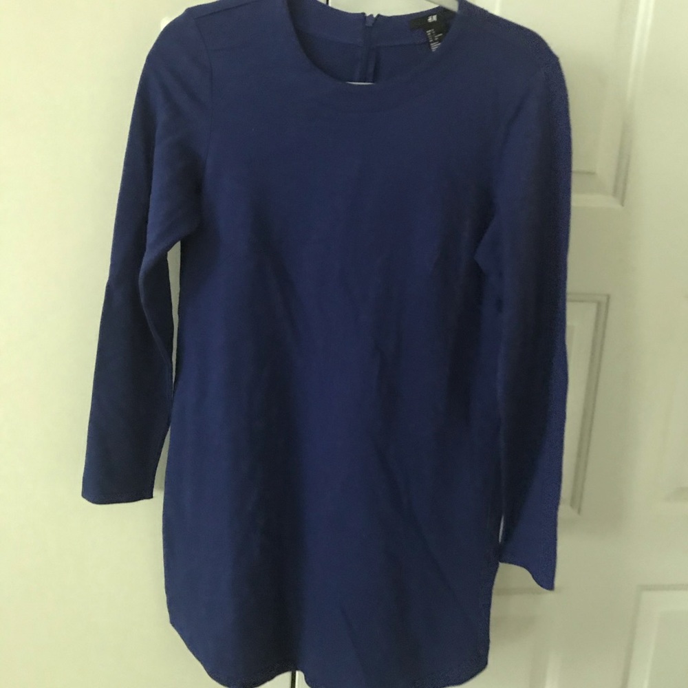 H & M Cobalt Blue A-Line Dress